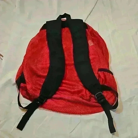Red Mesh Backpack " The Original Austin Trading Co." - Picture 2 of 6